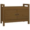 vidaXL Banc d'entr&eacute;e Marron miel 80x40x60 cm Bois de pin massif