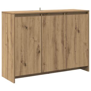 vidaXL Buffet ch&ecirc;ne artisanal 102x33x75 cm bois d'ing&eacute;nierie