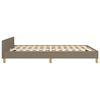 vidaXL Cadre de lit sans matelas taupe 140x190 cm tissu