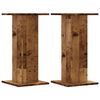 vidaXL Supports de haut-parleurs 2 pcs vieux bois bois d'ing&eacute;nierie