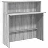 vidaXL Bureau de r&eacute;ception sonoma gris 180x50x103,5 cm bois ing&eacute;nierie
