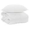vidaXL Duvet d'&eacute;t&eacute; simple avec oreiller 2 pcs Blanc Microfibre