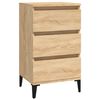 vidaXL Table de chevet ch&ecirc;ne sonoma 40x35x70 cm bois d'ing&eacute;nierie