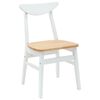 vidaXL Chaises de salle &agrave; manger 2 pcs Blanc 42 x 47.5 x 81 cm