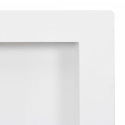 vidaXL Niche de douche avec 2 compartiments Blanc brillant 41x69x9 cm