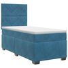 vidaXL Lit boxspring avec matelas Bleu 80 x 200 cm Velours
