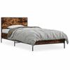 vidaXL Cadre de lit sans matelas chêne fumé 75x190 cm