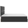 VidaXL Cadre de lit ottoman avec matelas noir 200x200 cm similicuir