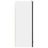 vidaXL Armoire suspendue Riga Ch&ecirc;ne noir et Blanc 40 x 31 x 80 cm