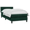 vidaXL Sommier &agrave; lattes de lit et matelas vert fonc&eacute; 90x210 cm velours