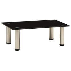 vidaXL Meuble TV Noir 40x35x17 cm Verre tremp&eacute;