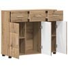 vidaXL Buffet Ch&ecirc;ne artisanal 88,5 x 30,5 x 73 cm Bois d'ing&eacute;nierie