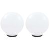 vidaXL Lampe à LED sous forme de boule 2 pcs Sphérique 40 cm PMMA