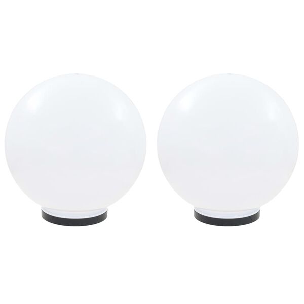 vidaXL Lampe à LED sous forme de boule 2 pcs Sphérique 40 cm PMMA
