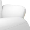 vidaXL Fauteuil inclinable avec repose-pieds blanc similicuir