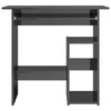 vidaXL Bureau Gris brillant 80 x 45 x 74 cm Agglom&eacute;r&eacute;