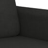 vidaXL Canap&eacute; &agrave; 2 places Noir 120 cm Tissu