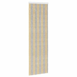 vidaXL Rideau anti-insectes en chenille Gris et Beige 56 x 185 cm