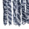 vidaXL Rideau anti-mouches bleu et blanc 100x200 cm chenille