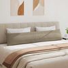 vidaXL Coussins de canap&eacute; 2 pcs Taupe 200 x 40 cm tissu