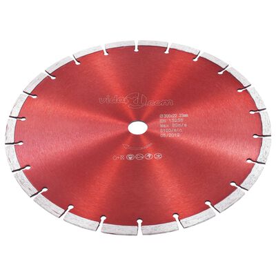 vidaXL Disque de coupe diamanté Acier 300 mm
