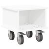 vidaXL Meuble TV 37 x 35 x 35 cm Blanc Bois d'ing&eacute;nierie