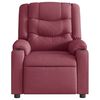 vidaXL Fauteuil inclinable Rouge bordeaux Tissu
