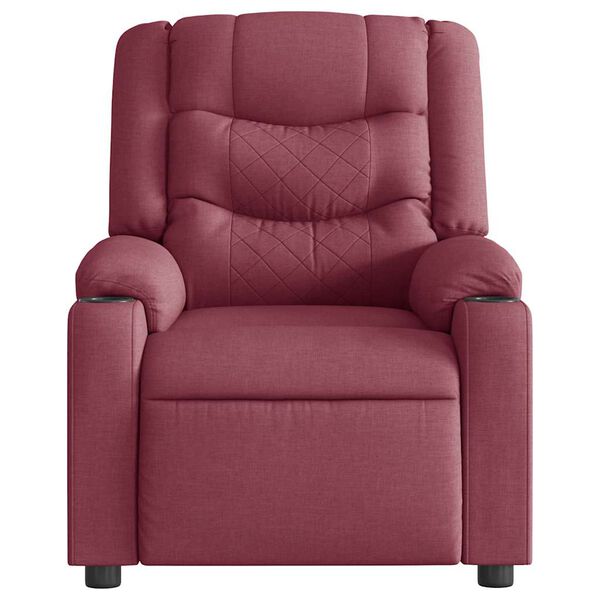 vidaXL Fauteuil inclinable Rouge bordeaux Tissu