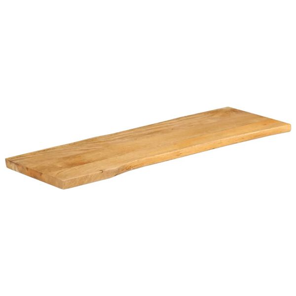 vidaXL Dessus de table 110x40x3,8 cm bord vivant bois massif manguier