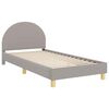 vidaXL Cadre de lit pour enfants avec t&ecirc;te de lit Gris clair 90x200 cm