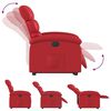 vidaXL Fauteuil inclinable &eacute;lectrique rouge similicuir