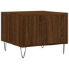 vidaXL Table basse Ch&ecirc;ne marron 50x50x40 cm Bois d'ing&eacute;nierie