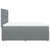 vidaXL Sommier &agrave; lattes de lit avec matelas Gris clair 140x190cm Tissu