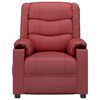 vidaXL Fauteuil inclinable Rouge bordeaux Similicuir