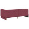vidaXL Cadre de lit d'angle Bordeaux 90 x 190 cm tissu