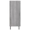 vidaXL Buffet Sonoma gris 34,5x34x90 cm Bois d'ing&eacute;nierie