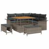vidaXL Ensemble de canap&eacute; de jardin 8 pc 7-Nombre de places Gris