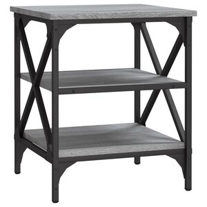 vidaXL Table d'appoint Sonoma gris 40x42x50 cm Bois d'ing&eacute;nierie