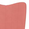 vidaXL Chaise de relaxation Rose Velours
