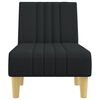vidaXL Chaise longue noir tissu