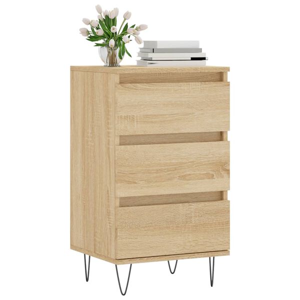 vidaXL Buffet ch&ecirc;ne sonoma 40x35x70 cm bois d'ing&eacute;nierie