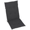 vidaXL Chaises inclinables de jardin et coussins lot de 6 Teck solide