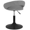 vidaXL Tabouret de bar Gris clair Velours
