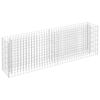 vidaXL Lit sur&eacute;lev&eacute; &agrave; gabion Acier galvanis&eacute; 180x30x60 cm