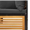 vidaXL Salon de jardin avec coussins 9 pcs bois massif d'acacia