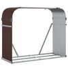 vidaXL Porte-b&ucirc;ches marron 120x45x100 cm acier galvanis&eacute;