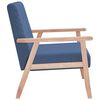 vidaXL Fauteuil Bleu Tissu