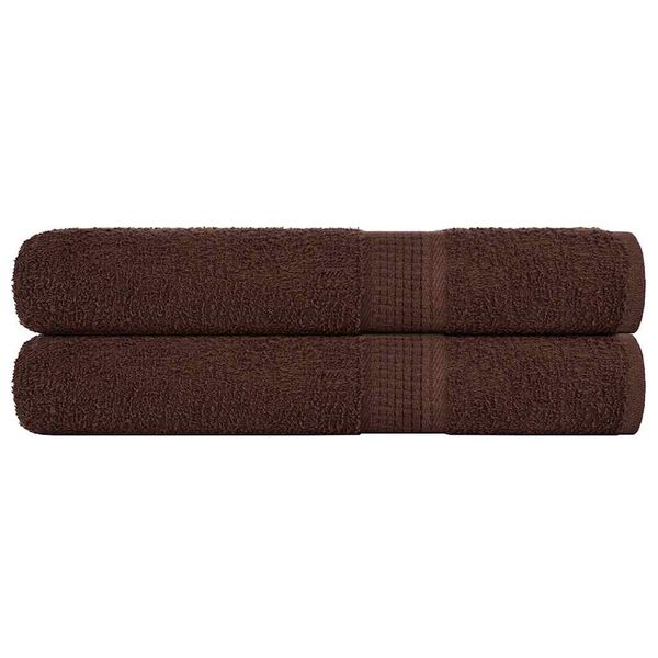 vidaXL Serviettes de sauna FROGN 2 pcs marron 80x200 cm 360 g/m²
