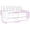 vidaXL Canap&eacute; &agrave; 2 places Cr&egrave;me 140 cm Velours