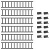 vidaXL Protection de neige pour toit Anthracite 600 x 2,5 x 20 cm